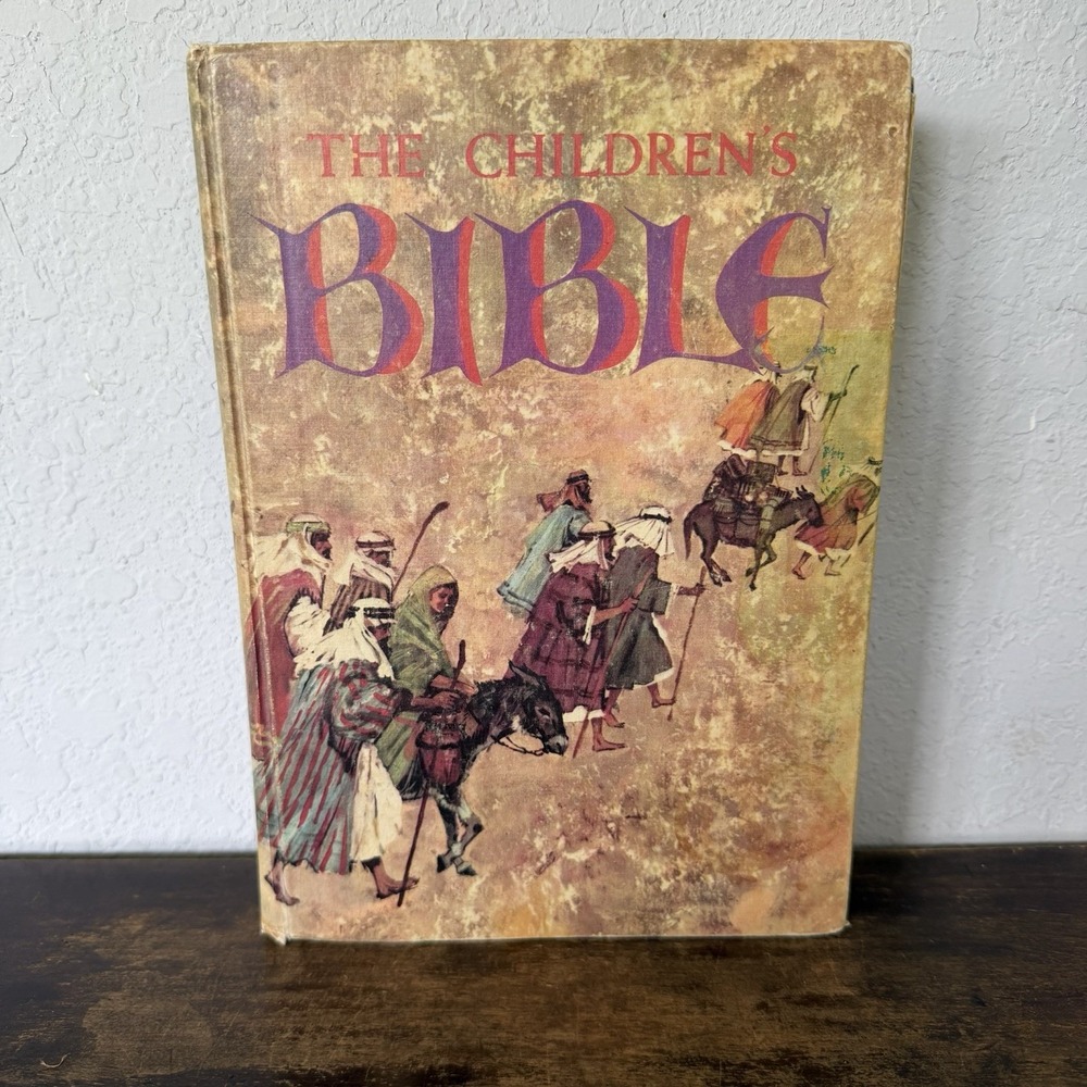 The Childrens Bible Illustrated Golden Press Old New Testament HC 1965 Copyright